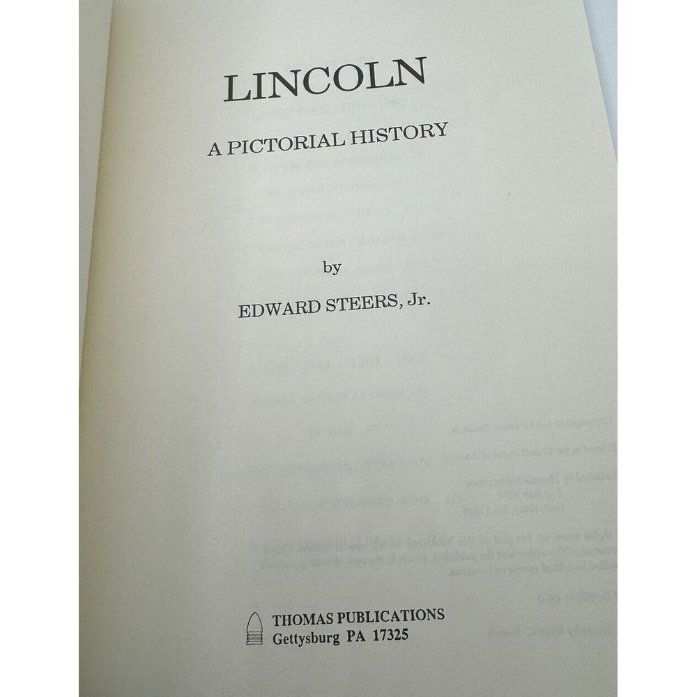 Lincoln A Pictorial History Edward Steers Jr 1993 Softcover Abraham Lincoln Book - Picture 6 of 8